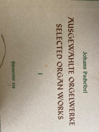Image of AUSGEWAHLTE ORGELWERKE SELECTED ORGAN WORKS