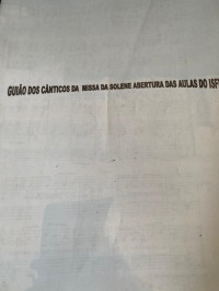 Image of GUIAO DOS CANTICOS DA MISSA DA SOLENE ABERTURA DAS AULAS DOS ISFIT
