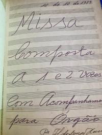 Image of Missa Completa a 1 e 2 vozes com acompanhamento para Orgao