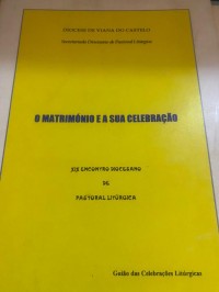 Image of O MATRIMONIO E A SUA CELEBRACAO